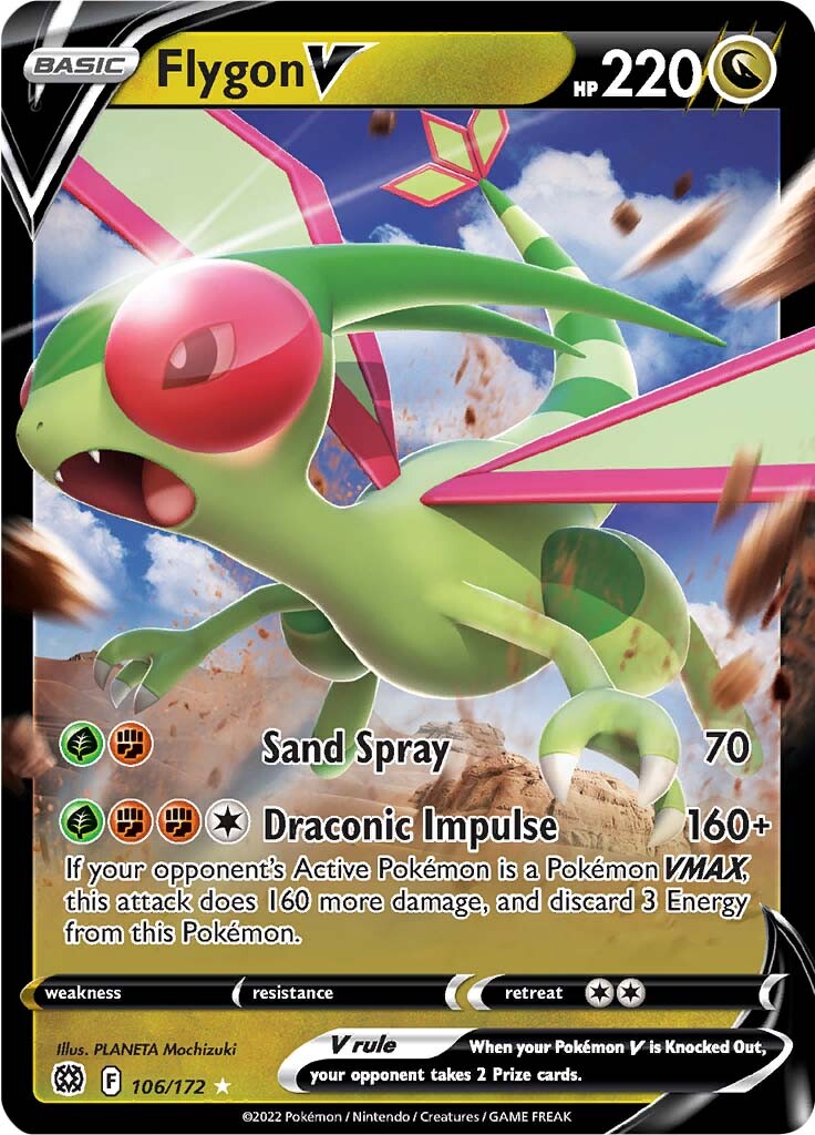 Flygon V (106/172) [Sword & Shield: Brilliant Stars] | The Gaming-Verse