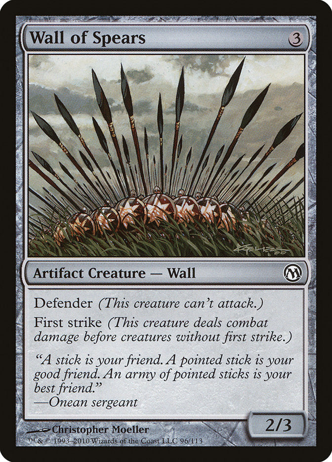 Wall of Spears [Duels of the Planeswalkers] | The Gaming-Verse