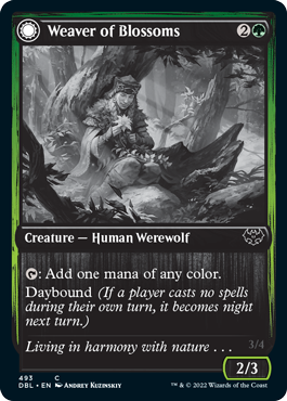 Weaver of Blossoms // Blossom-Clad Werewolf [Innistrad: Double Feature] | The Gaming-Verse