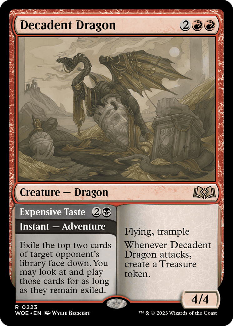Decadent Dragon // Expensive Taste [Wilds of Eldraine] | The Gaming-Verse