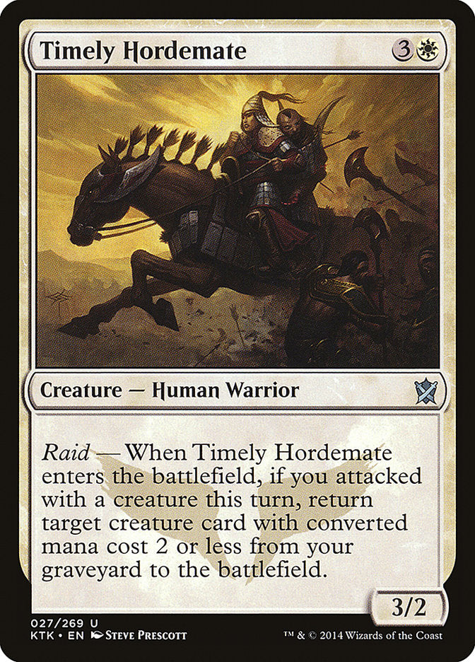 Timely Hordemate [Khans of Tarkir] | The Gaming-Verse