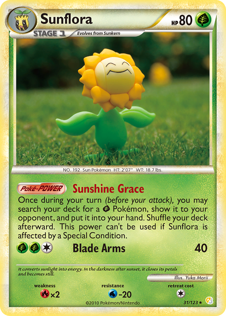 Sunflora (31/123) [HeartGold & SoulSilver: Base Set] | The Gaming-Verse