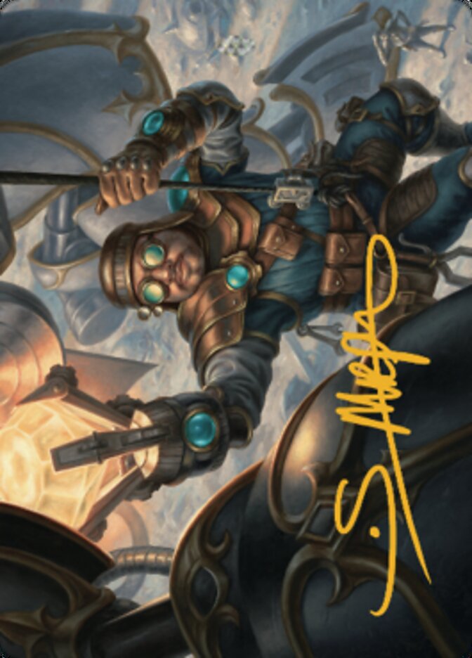 Powerstone Engineer Art Card (Gold-Stamped Signature) [The Brothers' War Art Series] | The Gaming-Verse