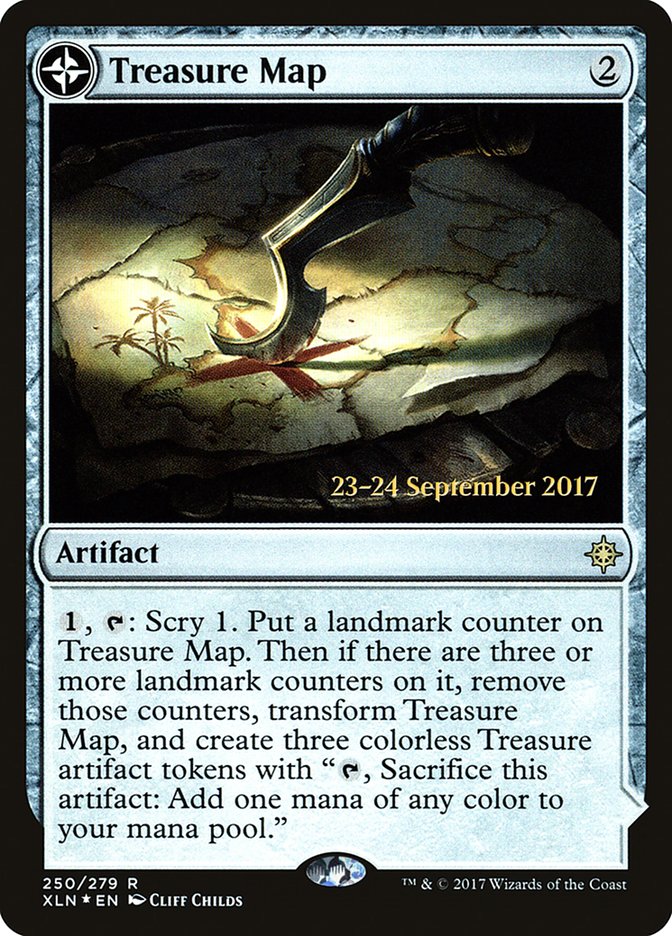 Treasure Map // Treasure Cove  [Ixalan Prerelease Promos] | The Gaming-Verse