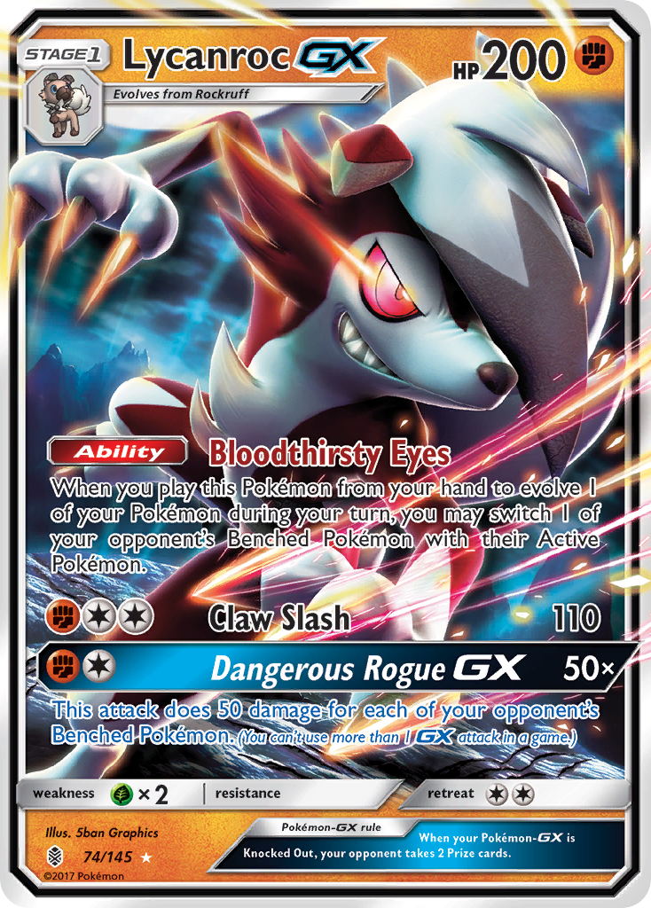 Lycanroc GX (74/145) [Sun & Moon: Guardians Rising] | The Gaming-Verse