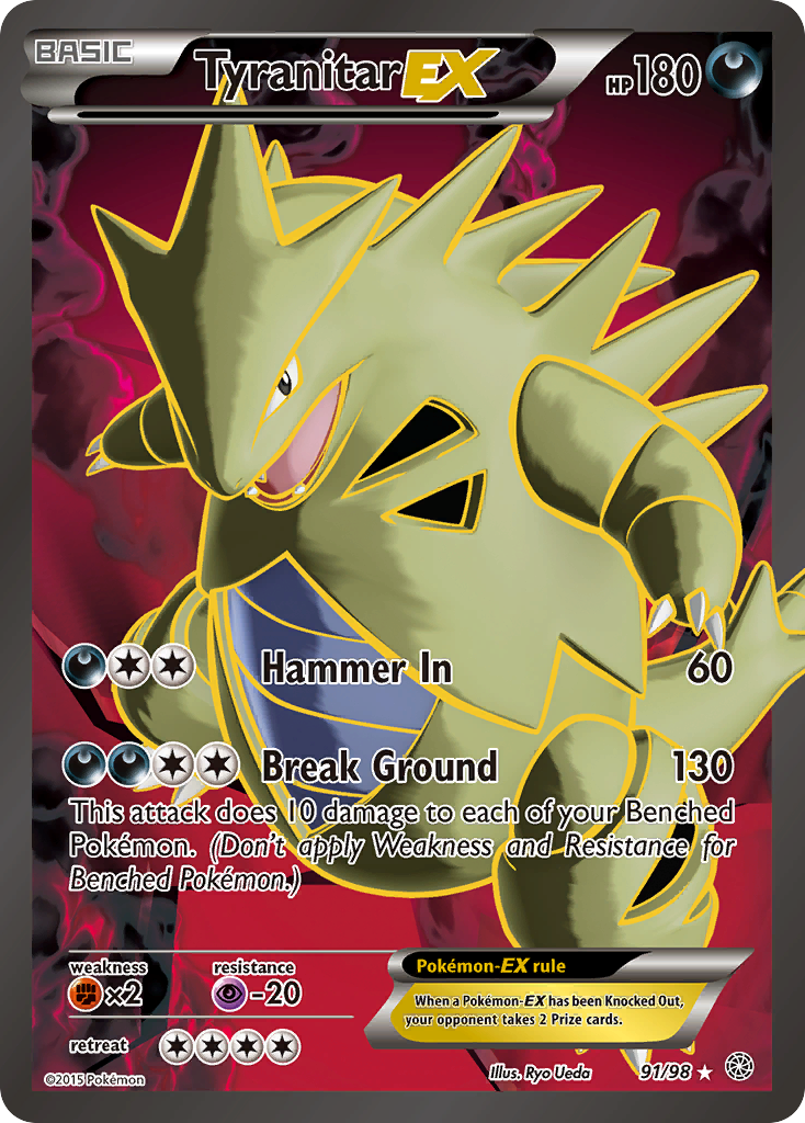 Tyranitar EX (91/98) [XY: Ancient Origins] | The Gaming-Verse