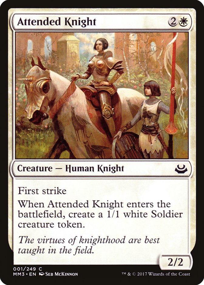 Attended Knight [Modern Masters 2017] | The Gaming-Verse