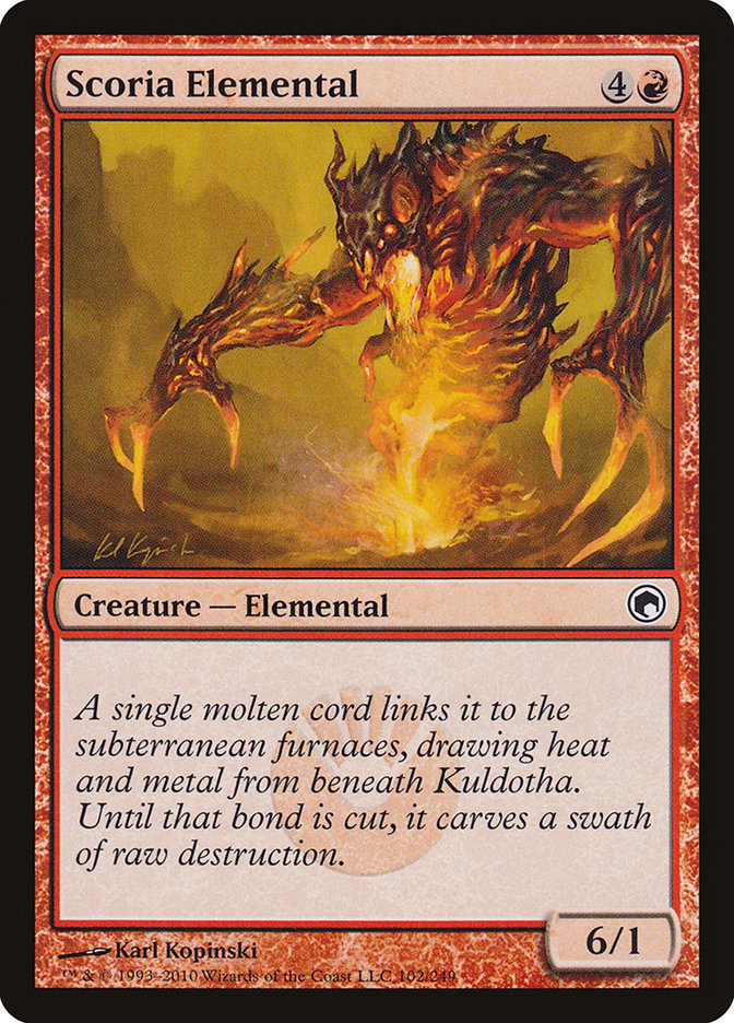 Scoria Elemental [Scars of Mirrodin] | The Gaming-Verse