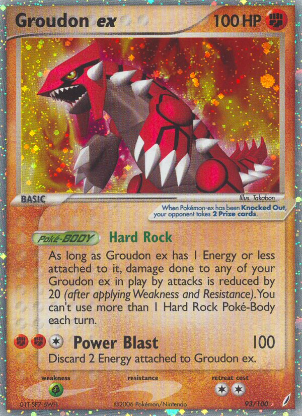 Groudon ex (93/100) [EX: Crystal Guardians] | The Gaming-Verse