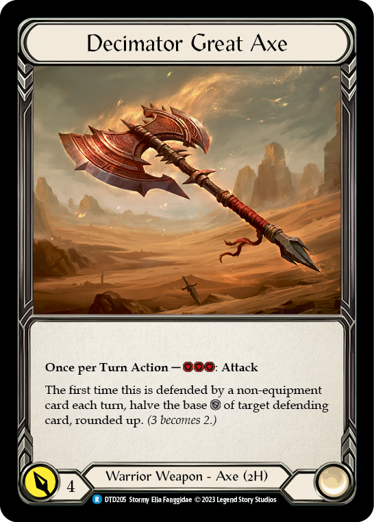 Decimator Great Axe [DTD205] (Dusk Till Dawn)  Cold Foil | The Gaming-Verse