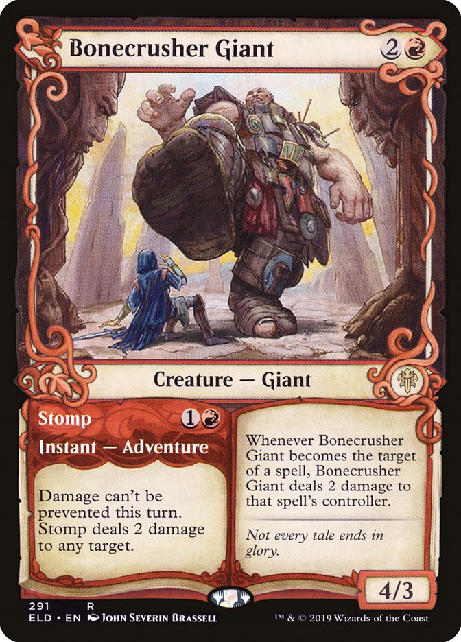 Bonecrusher Giant // Stomp (Showcase) [Throne of Eldraine] | The Gaming-Verse