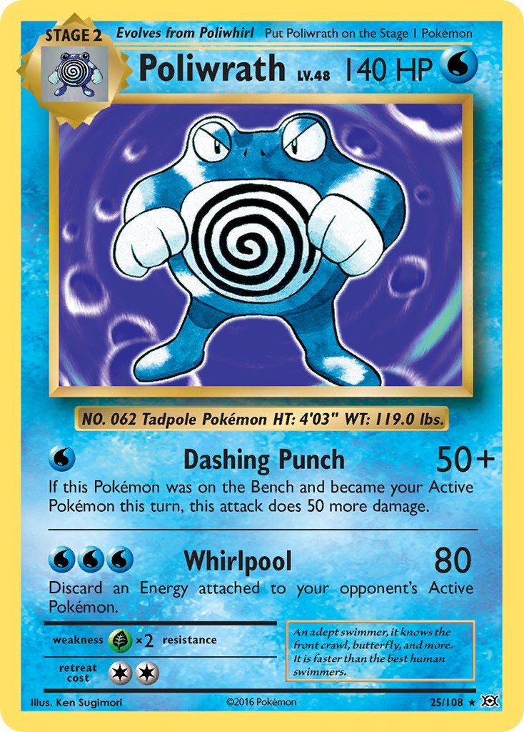 Poliwrath (25/108) (Theme Deck Exclusive) [XY: Evolutions] | The Gaming-Verse