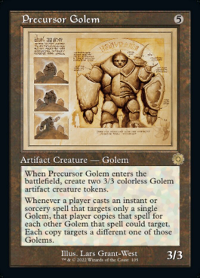 Precursor Golem (Retro Schematic) [The Brothers' War Retro Artifacts] | The Gaming-Verse