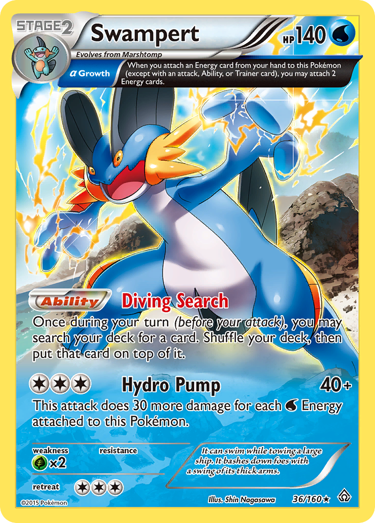 Swampert (36/160) [XY: Primal Clash] | The Gaming-Verse