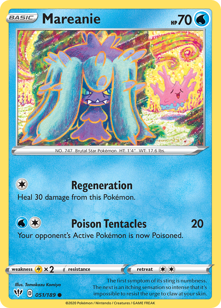 Mareanie (051/189) [Sword & Shield: Darkness Ablaze] | The Gaming-Verse