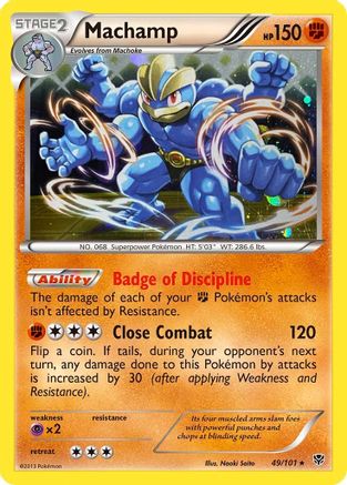 Machamp (49/101) (Cosmos Holo) [Black & White: Plasma Blast] | The Gaming-Verse