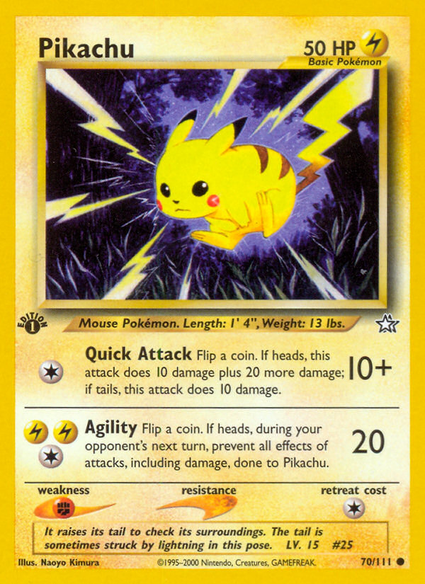 Pikachu (70/111) [Neo Genesis 1st Edition] | The Gaming-Verse