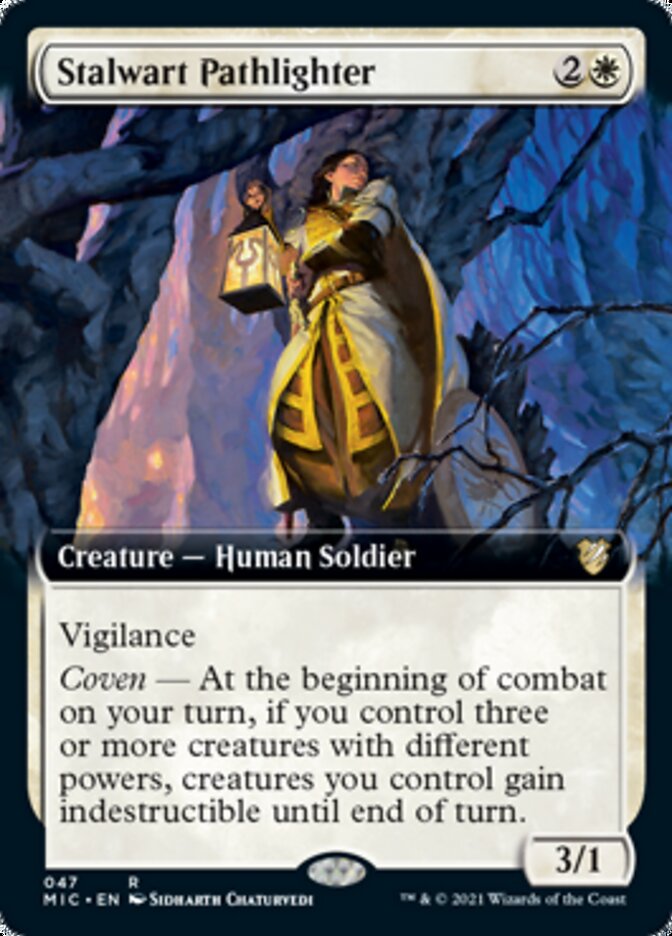 Stalwart Pathlighter (Extended) [Innistrad: Midnight Hunt Commander] | The Gaming-Verse