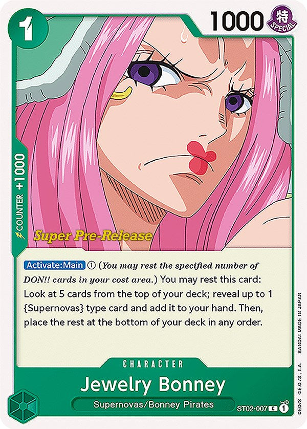 Jewelry Bonney [Super Pre-Release Starter Deck: Worst Generation] | The Gaming-Verse