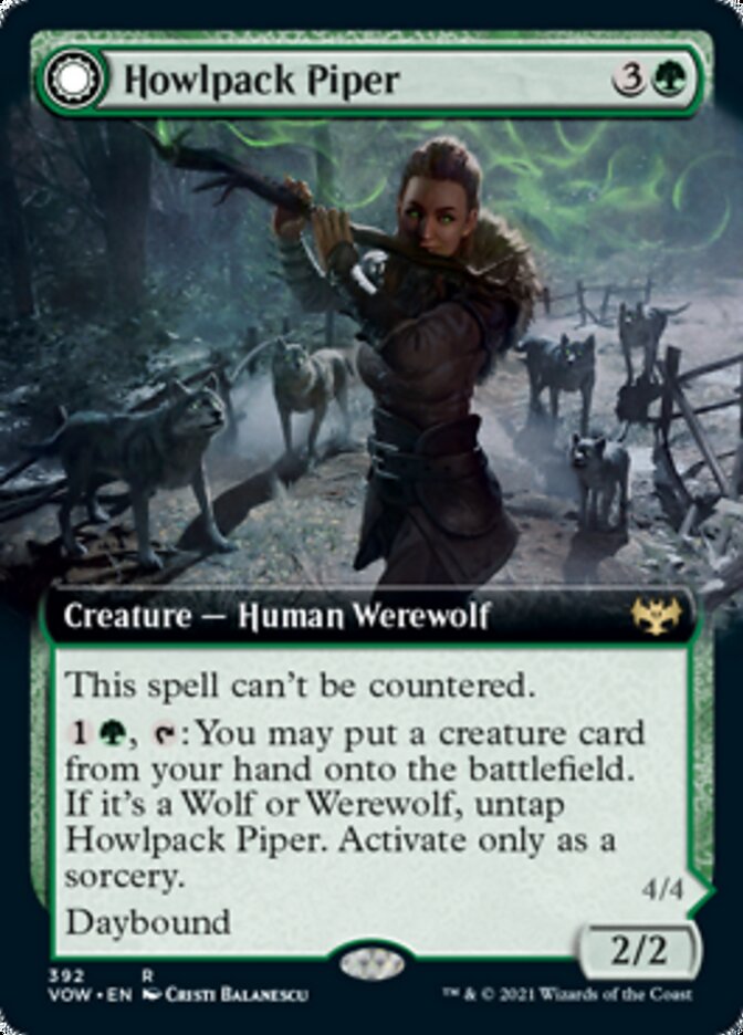 Howlpack Piper // Wildsong Howler (Extended) [Innistrad: Crimson Vow] | The Gaming-Verse