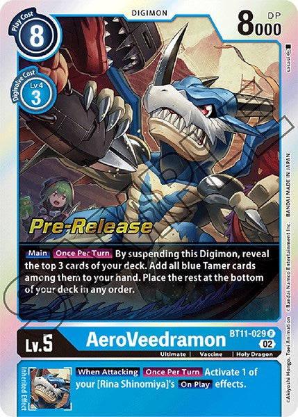 AeroVeedramon [BT11-029] [Dimensional Phase Pre-Release Promos] | The Gaming-Verse