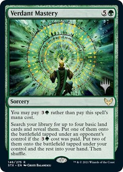 Verdant Mastery (Promo Pack) [Strixhaven: School of Mages Promos] | The Gaming-Verse