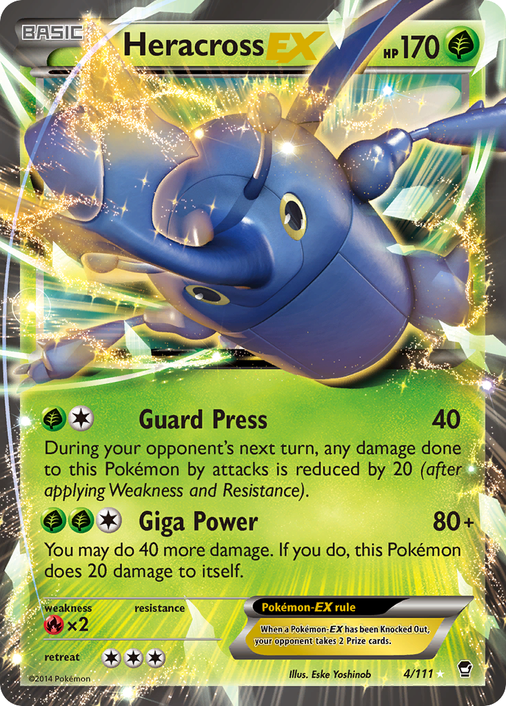 Heracross EX (4/111) [XY: Furious Fists] | The Gaming-Verse