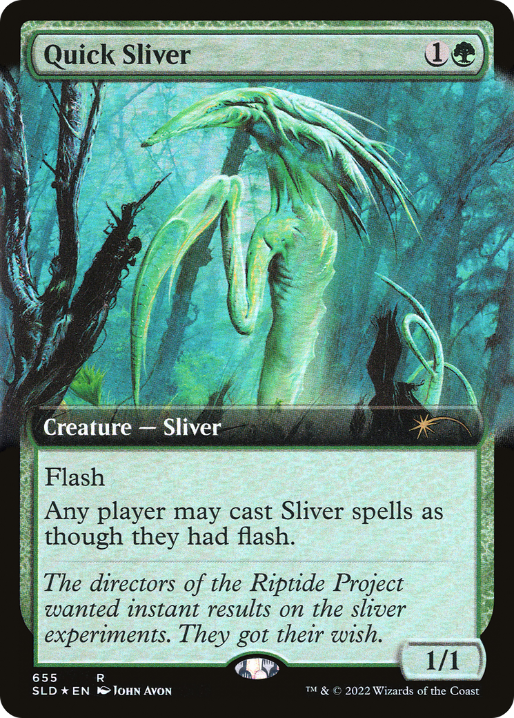 Quick Sliver (Extended Art) [Secret Lair Drop Promos] | The Gaming-Verse