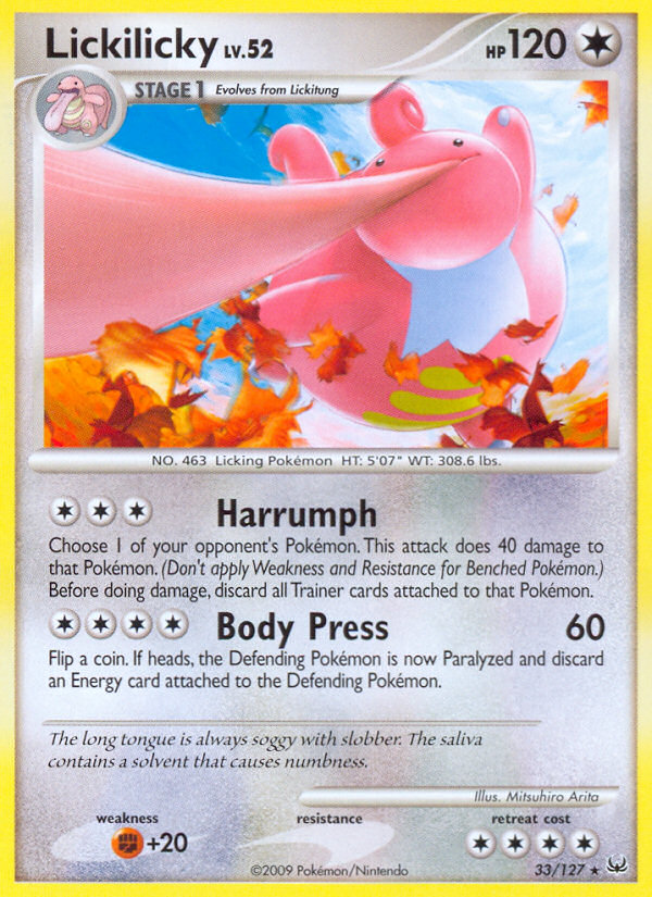 Lickilicky (33/127) [Platinum: Base Set] | The Gaming-Verse