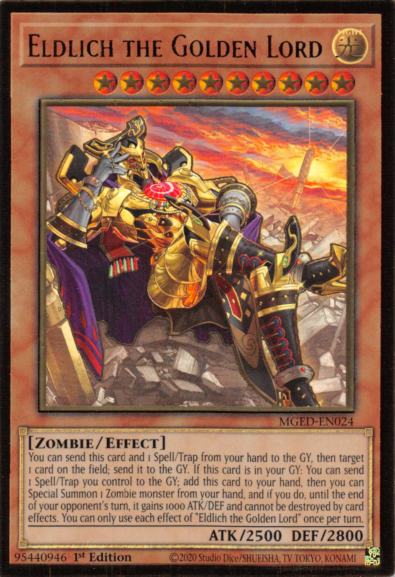 Eldlich the Golden Lord (Alternate Art) [MGED-EN024] Gold Rare | The Gaming-Verse