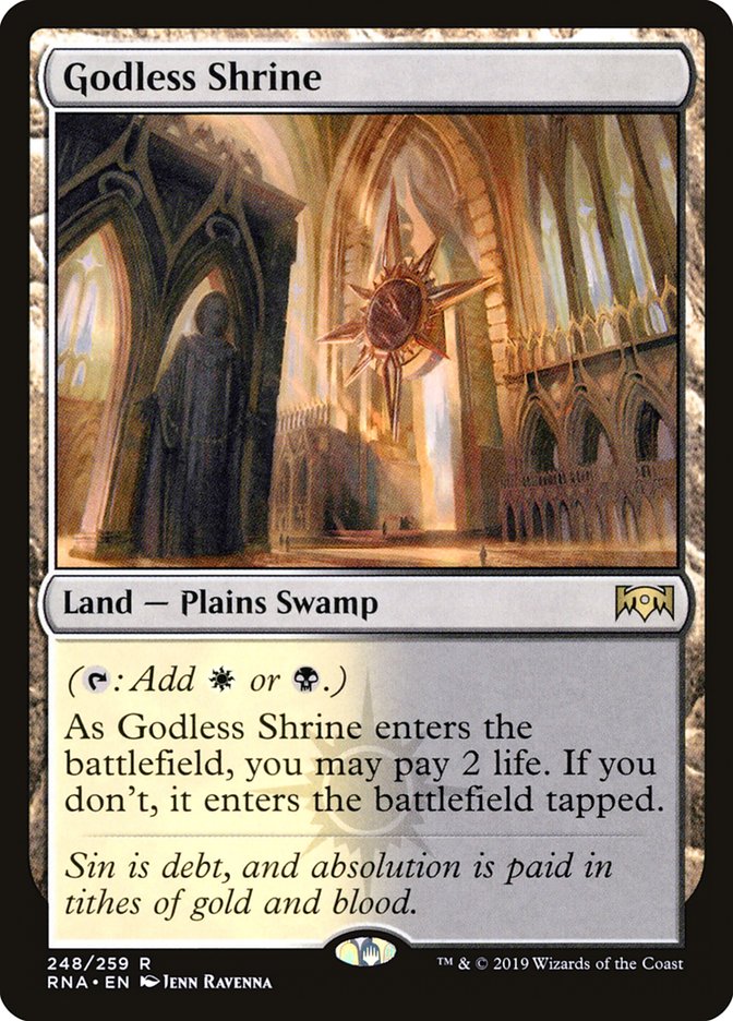 Godless Shrine [Ravnica Allegiance] | The Gaming-Verse