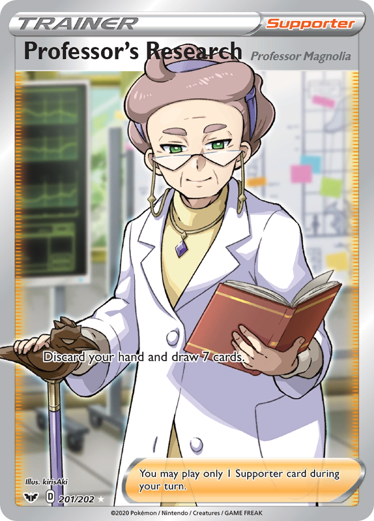 Professor's Research (201/202) (Professor Magnolia) [Sword & Shield: Base Set] | The Gaming-Verse