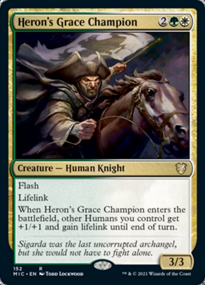 Heron's Grace Champion [Innistrad: Midnight Hunt Commander] | The Gaming-Verse