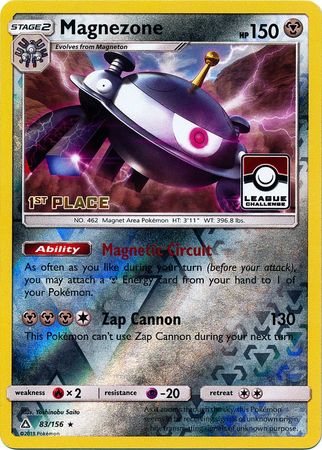 Magnezone (83/156) (League Promo 1st Place) [Sun & Moon: Ultra Prism] | The Gaming-Verse