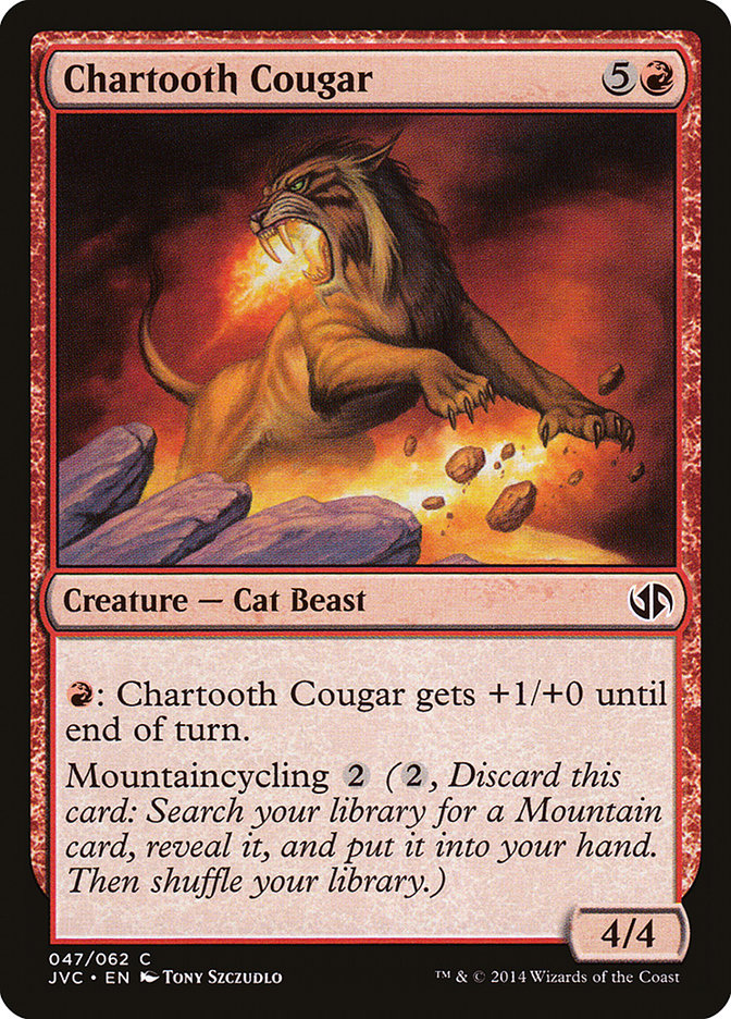 Chartooth Cougar [Duel Decks Anthology] | The Gaming-Verse