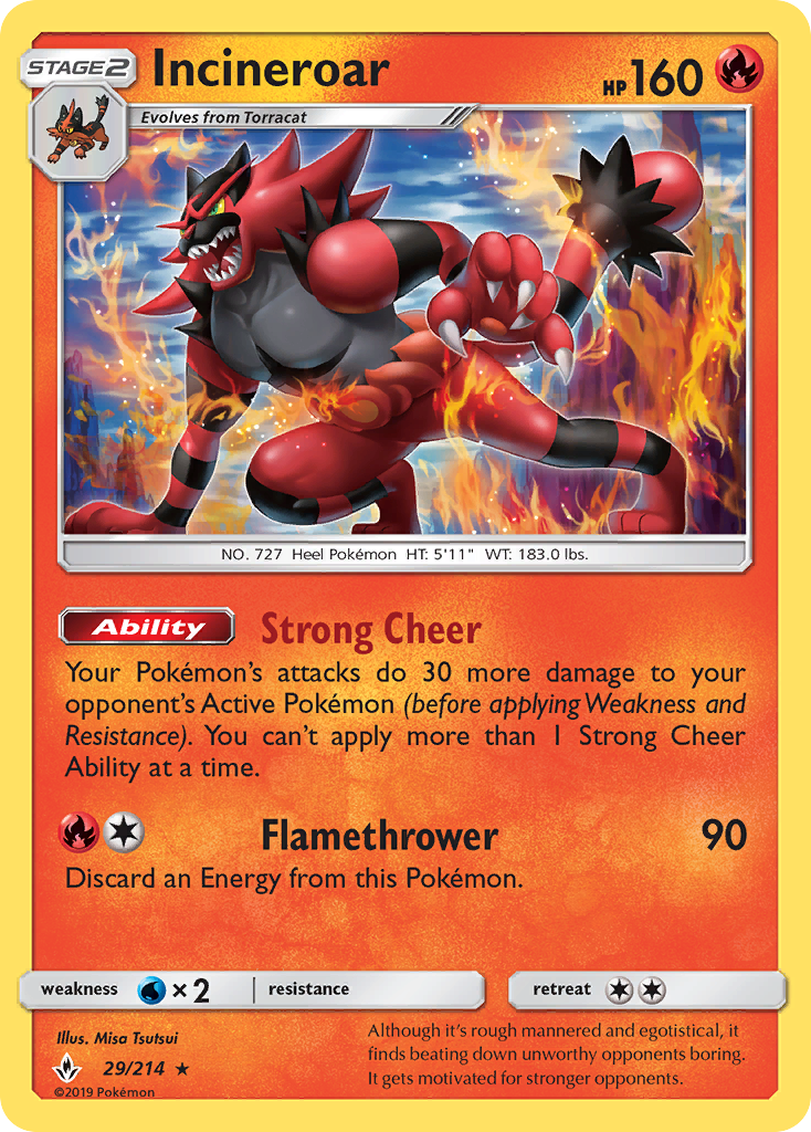 Incineroar (29/214) [Sun & Moon: Unbroken Bonds] | The Gaming-Verse