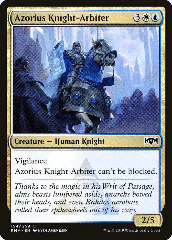 Azorius Knight-Arbiter [Ravnica Allegiance] | The Gaming-Verse