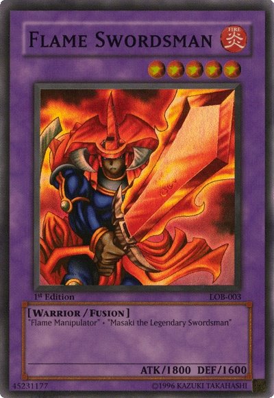 Flame Swordsman [LOB-003] Super Rare | The Gaming-Verse