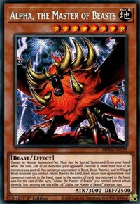 Alpha, the Master of Beasts [PHRA-EN023] Secret Rare | The Gaming-Verse