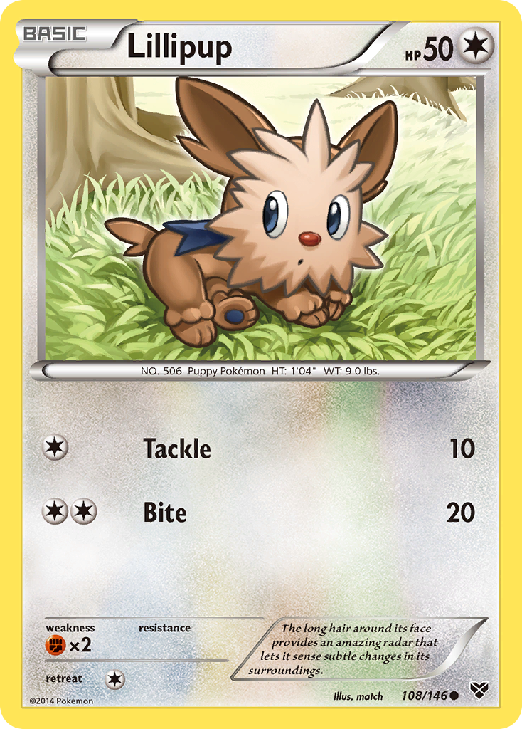 Lillipup (108/146) [XY: Base Set] | The Gaming-Verse