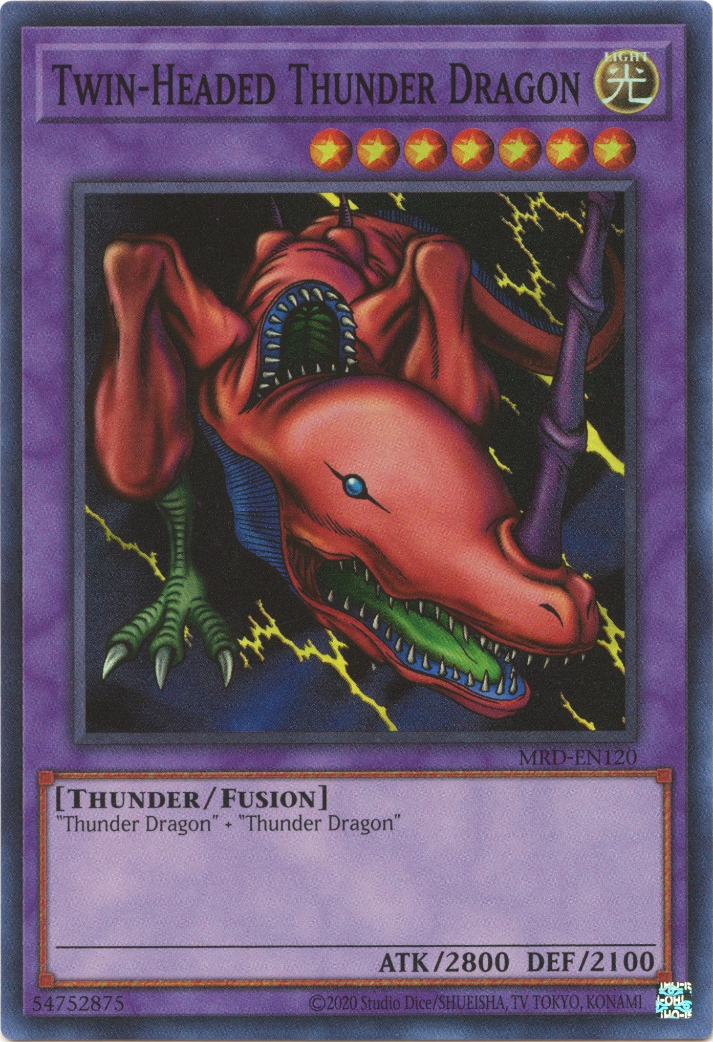 Twin-Headed Thunder Dragon (25th Anniversary) [MRD-EN120] Super Rare | The Gaming-Verse