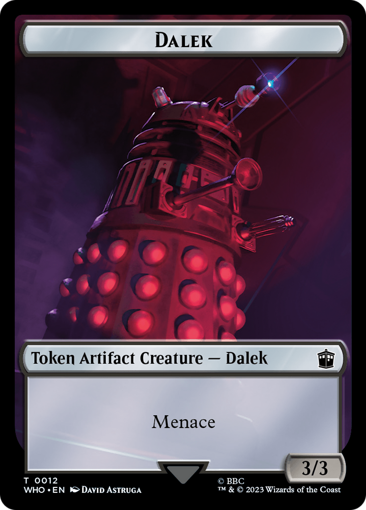 Dalek // Alien Insect Double-Sided Token [Doctor Who Tokens] | The Gaming-Verse