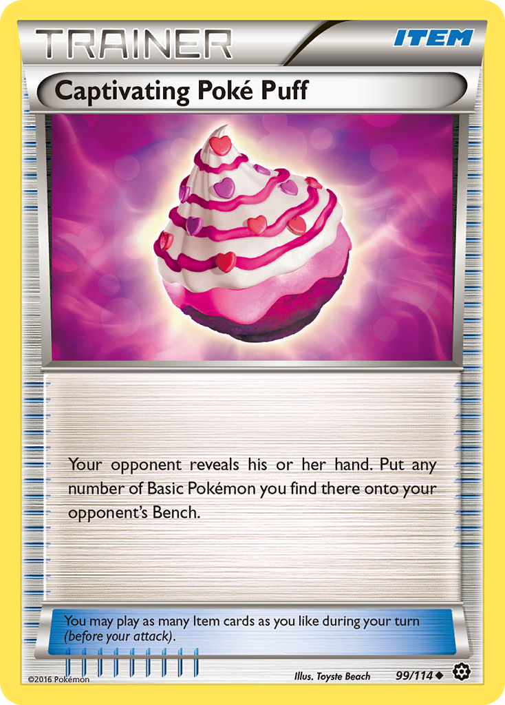 Captivating Poke Puff (99/114) [XY: Steam Siege] | The Gaming-Verse