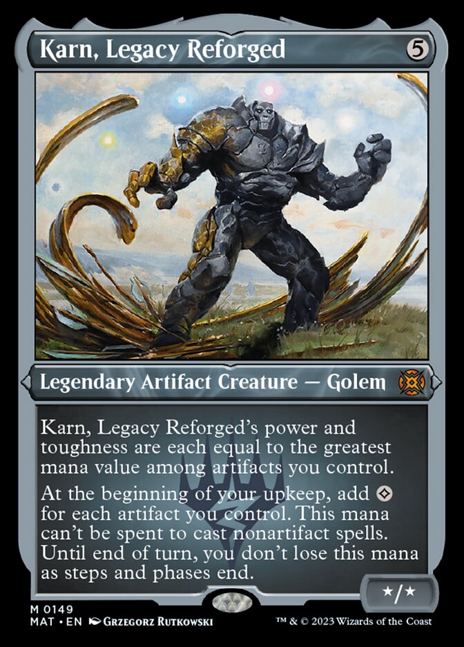 Karn, Legacy Reforged (Foil Etched) [March of the Machine: The Aftermath] | The Gaming-Verse