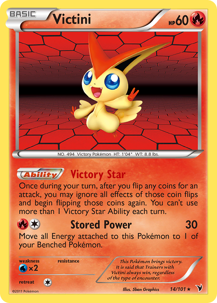 Victini (14/101) [Black & White: Noble Victories] | The Gaming-Verse