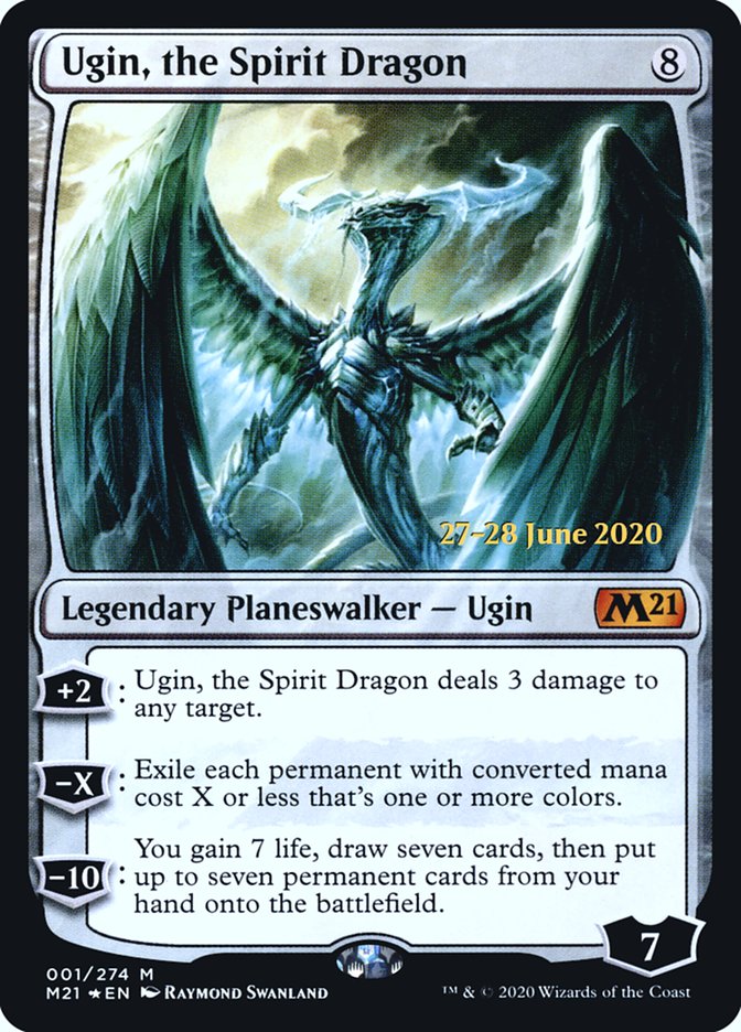 Ugin, the Spirit Dragon  [Core Set 2021 Prerelease Promos] | The Gaming-Verse