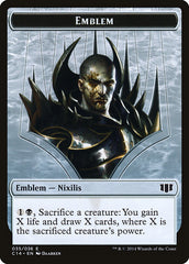 Ob Nixilis of the Black Oath Emblem // Zombie (016/036) Double-sided Token [Commander 2014 Tokens] | The Gaming-Verse