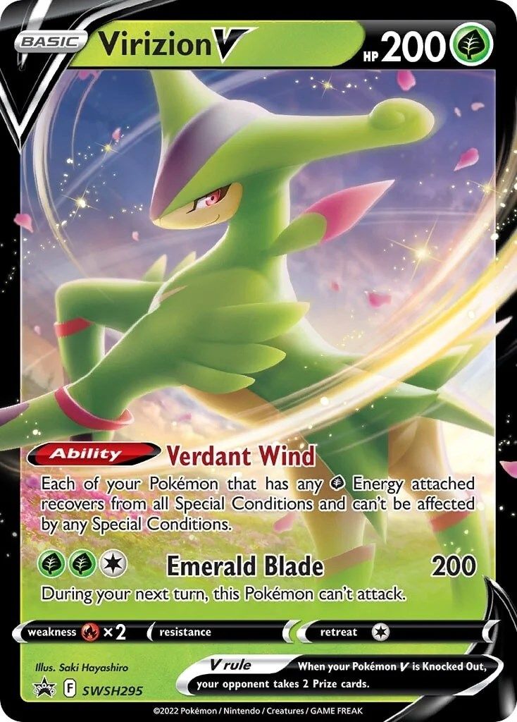 Virizion V (SWSH295) [Sword & Shield: Black Star Promos] | The Gaming-Verse