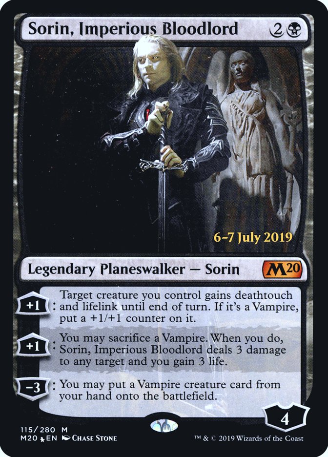 Sorin, Imperious Bloodlord  [Core Set 2020 Prerelease Promos] | The Gaming-Verse