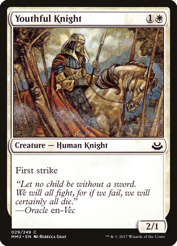 Youthful Knight [Modern Masters 2017] | The Gaming-Verse